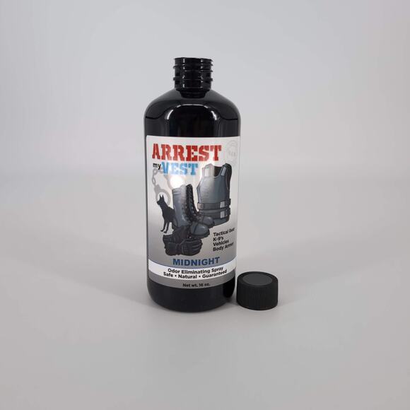 Arrest My Vest Midnight Scent Military Police Grade Odor Eliminating Spray 16 oz - Picture 1 of 16